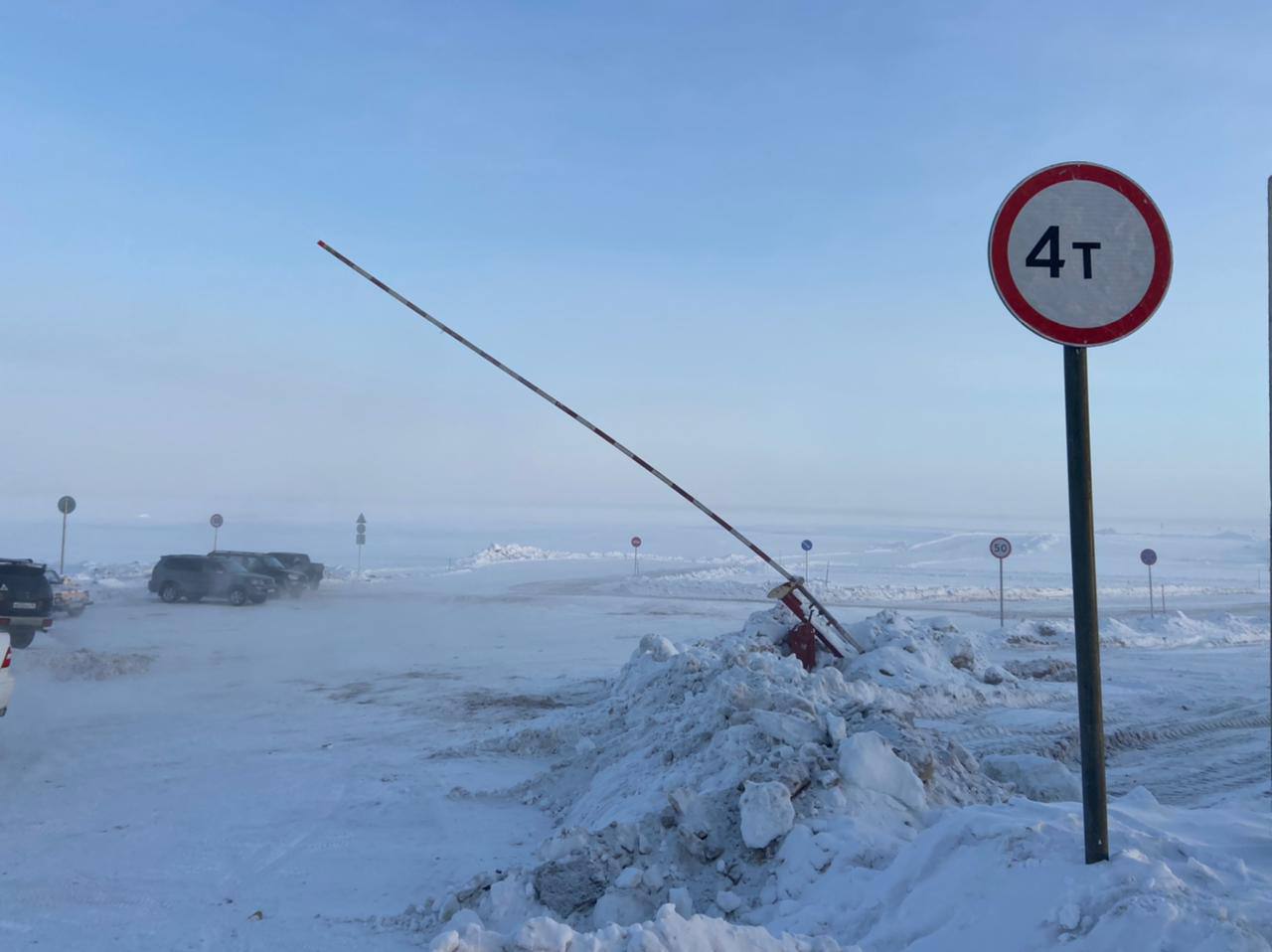 Открылась ледовая переправа Якутск-Нижний Бестях - до 4 т