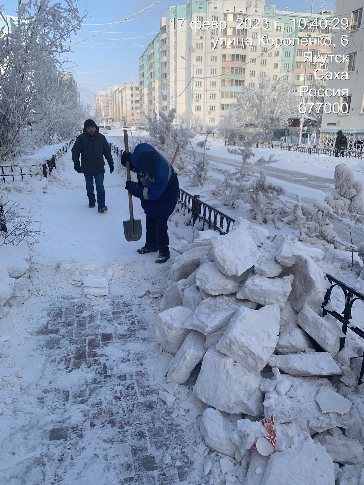 Гагаринский округ лидирует по вывозу снега