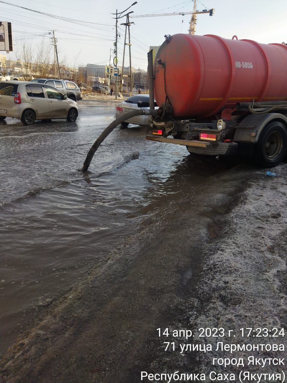 Талые воды заливают Якутск