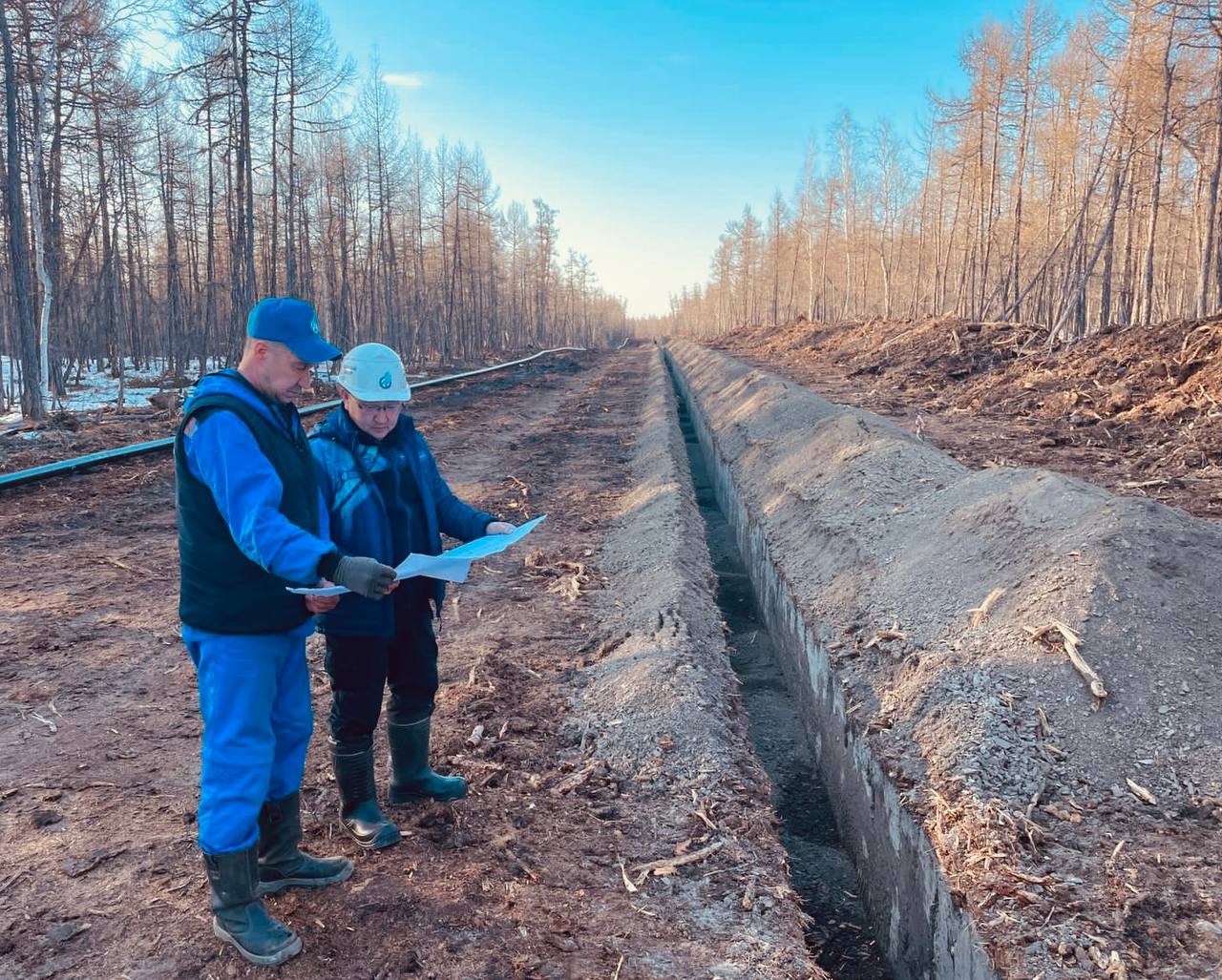 Близится к завершению строительство межпоселкового газопровода Хампа - Эбя