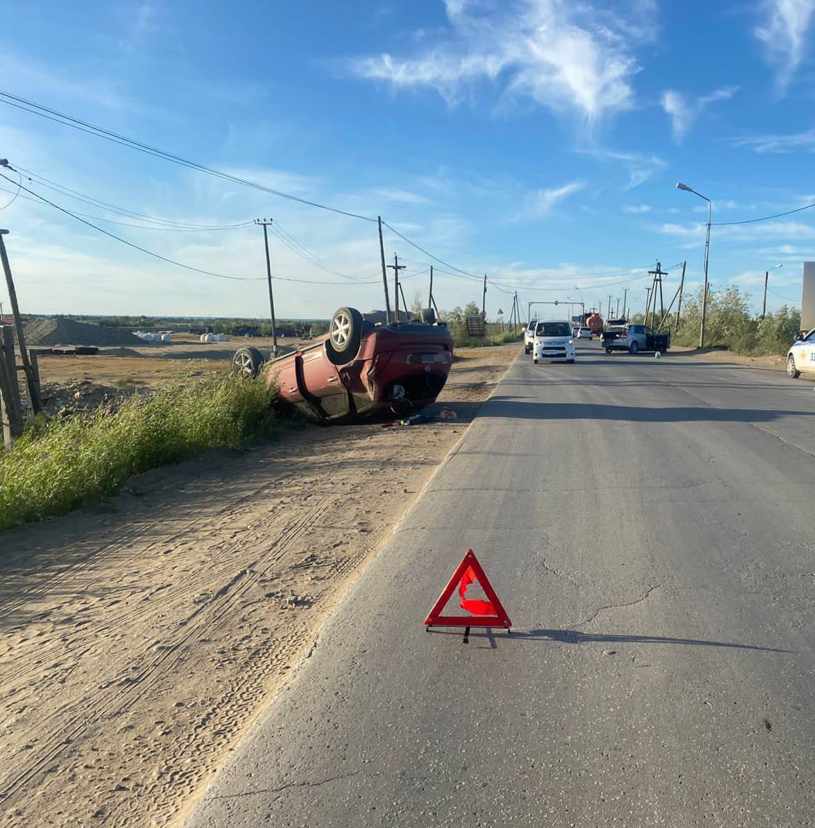 Жесткое столкновение двух автомобилей