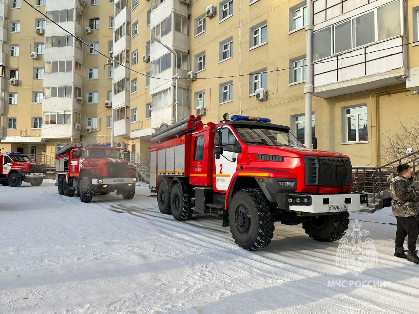 В Якутске на месте пожара обнаружен мужчина без признаков жизни