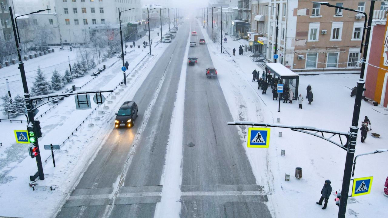 В Якутске завершили капитальный ремонт проспекта Ленина