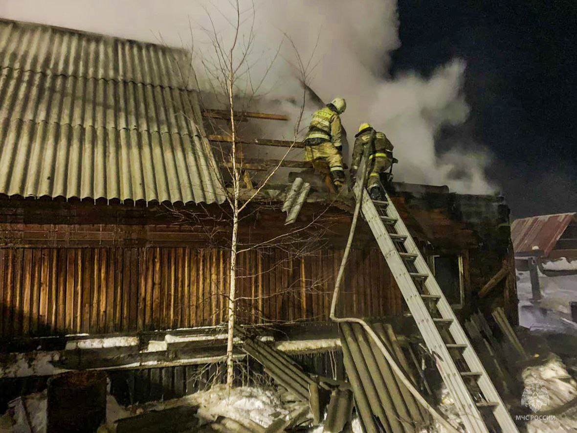 Большой пожар в Владимировке | 24.02.2024 | Якутск - БезФормата