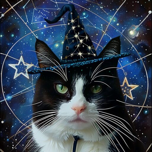 Кот звездочет и гороскоп на сегодня