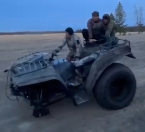 Видеофакт: Якутские охотники и на трех колесах доедут!