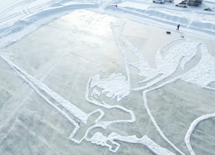 Айсен Николаев: На озере Чупапча возникла снежная картина