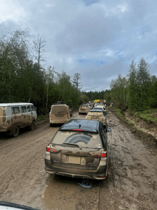 разбитые дороги Якутии