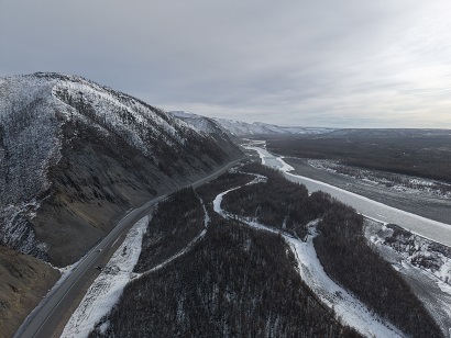 Досрочно завершена реконструкция опасного участка Нерский прижим на трассе Колыма