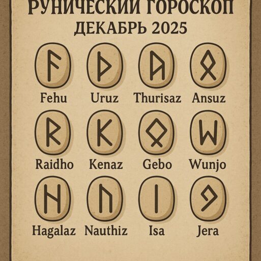 Рунический гороскоп на декабрь 2025