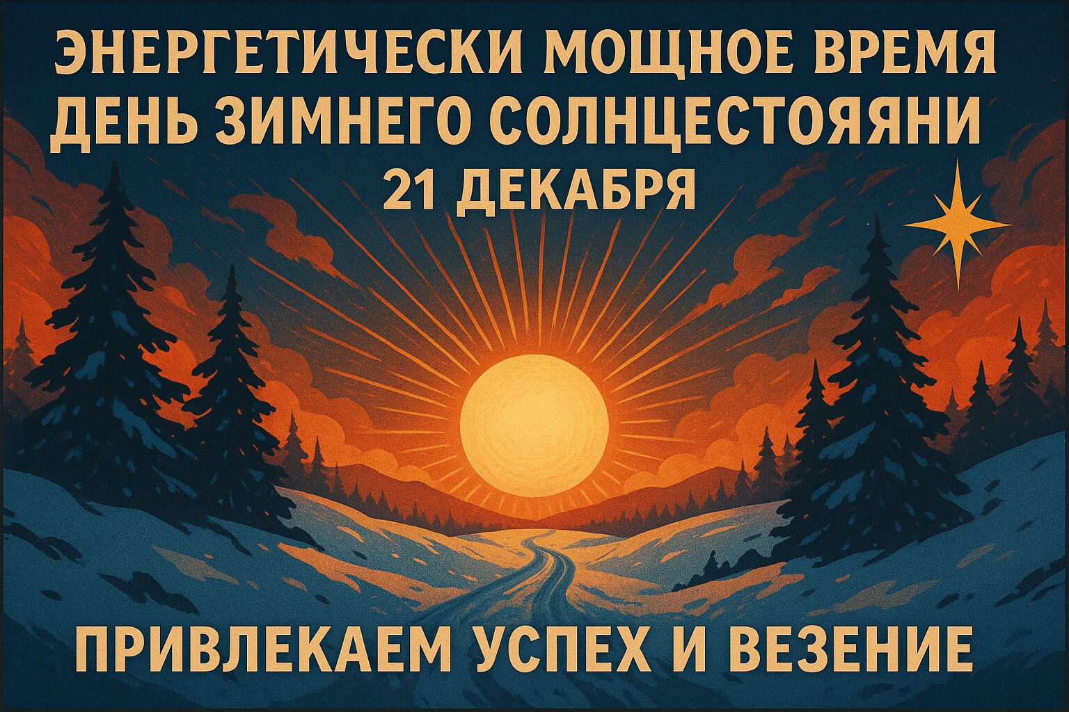 Энергетически мощное время – день зимнего солнцестояния 21 декабря: привлекаем успехи и везение