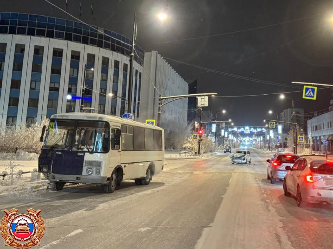 Маршрутный автобус снова попал в ДТП