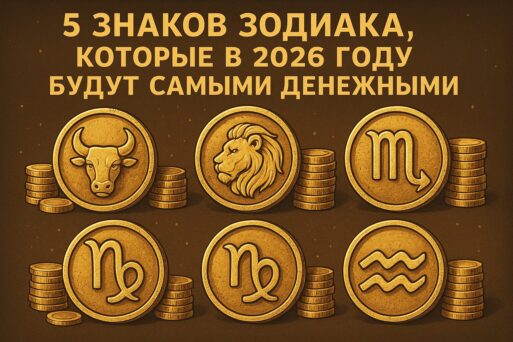 5 знаков зодиака, которые в 2026 году будут самыми денежными