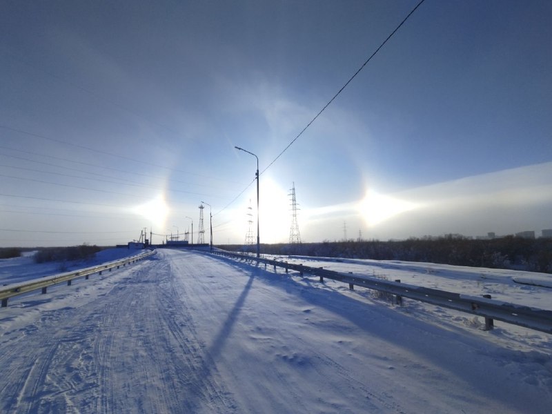 Гало в Якутске: Солнечный круг — небо вокруг!