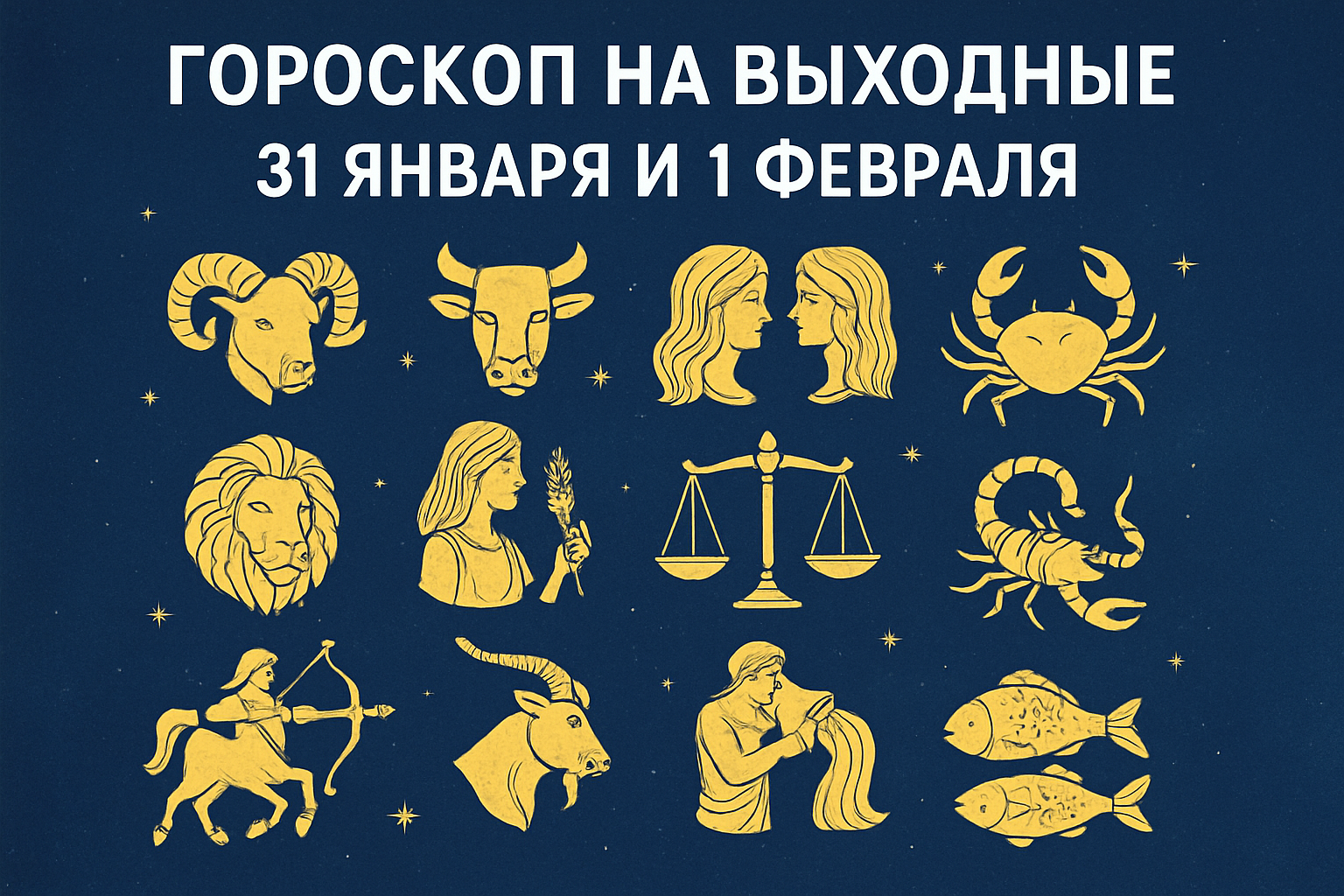 гороскоп на выходные 31 января и 1 февраля