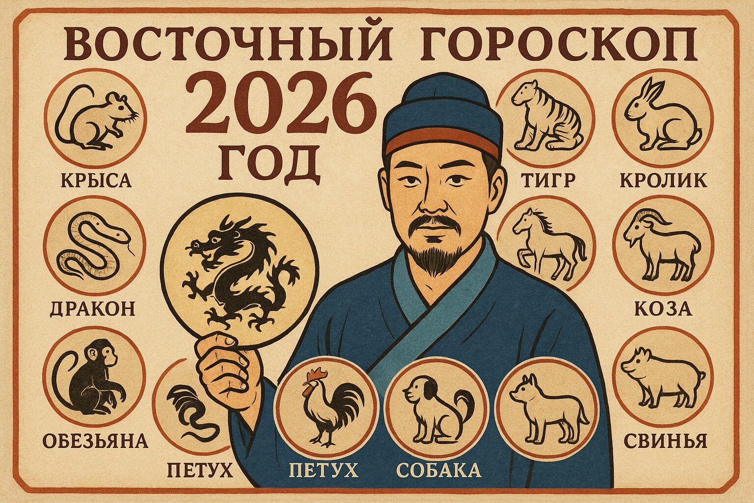 Восточный мужской гороскоп на 2026 год