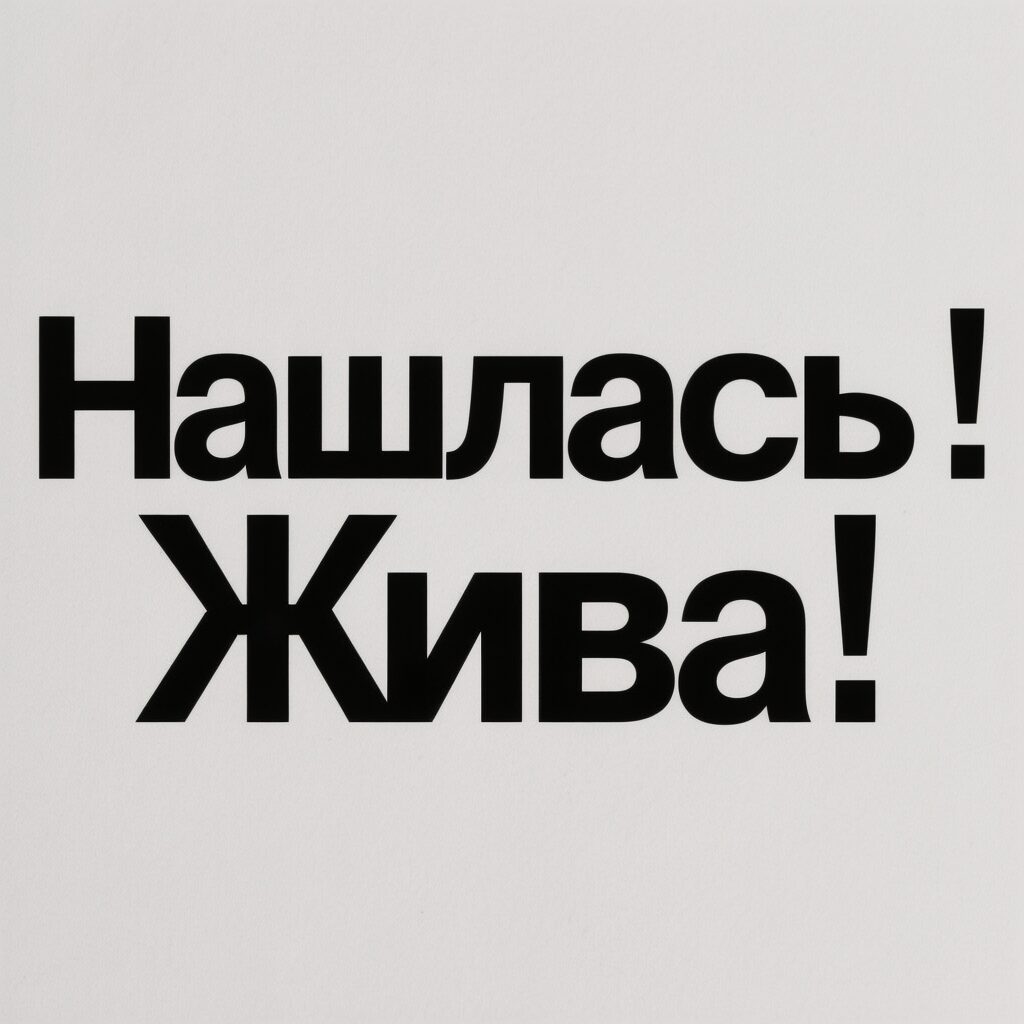 Пропавшая без вести женщина нашлась!