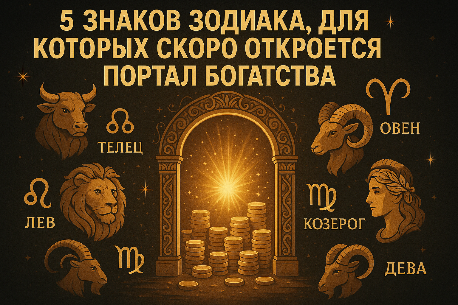 5 знаков зодиака, для которых скоро откроется портал богатства