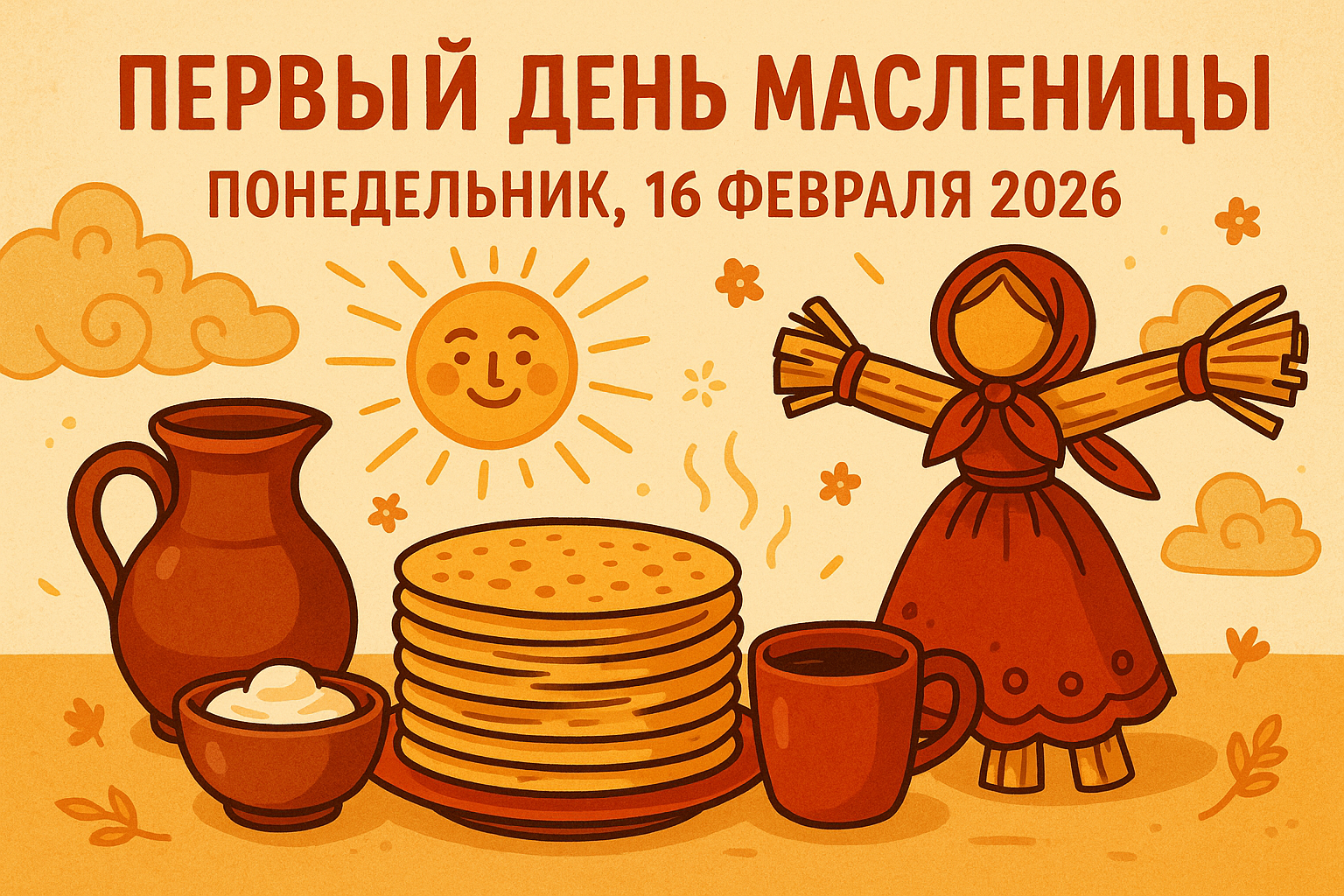 Понедельник 16 февраля – начало Масленицы (Встреча): традиции и запреты первого дня Сырной недели