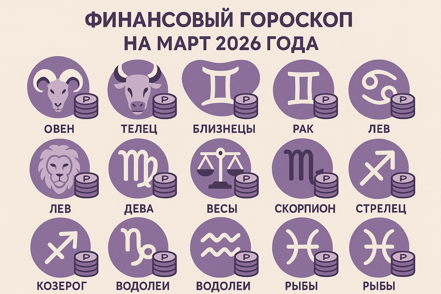финансовый гороскоп на март