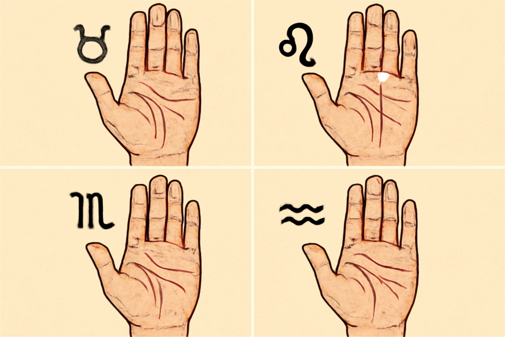 4 знака зодиака, у которых на ладонях особые метки судьбы