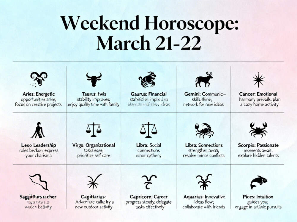 Гороскоп на выходные 21 и 22 марта
