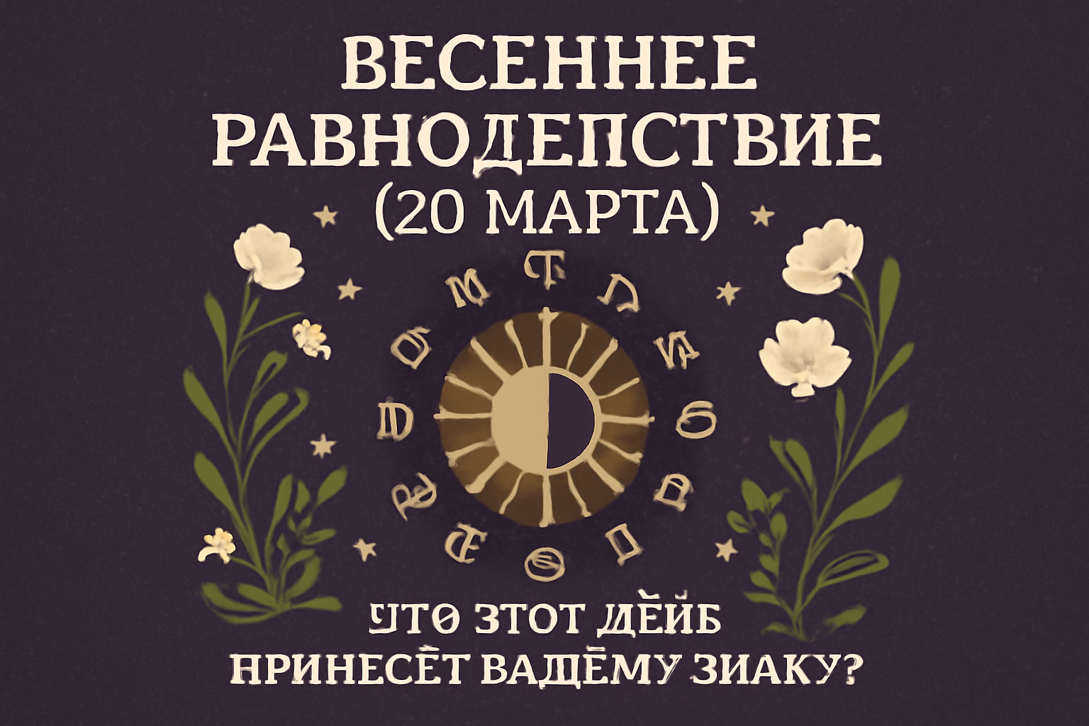 Весеннее равноденствие 20 марта: что этот день принесёт вашему знаку?