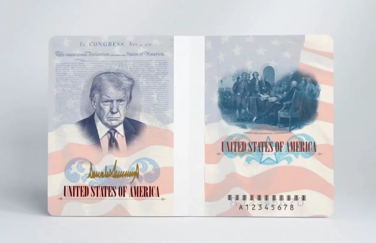 В США запустят серию паспортов с портретом Трампа