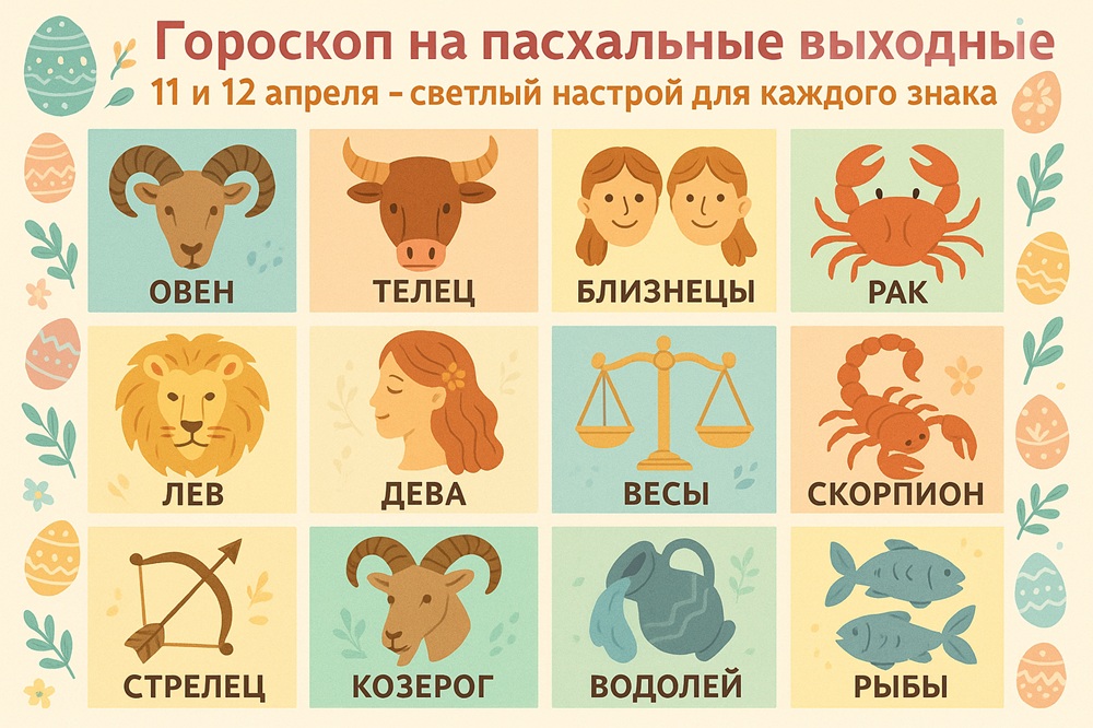 Гороскоп на пасхальные выходные 11 и 12 апреля
