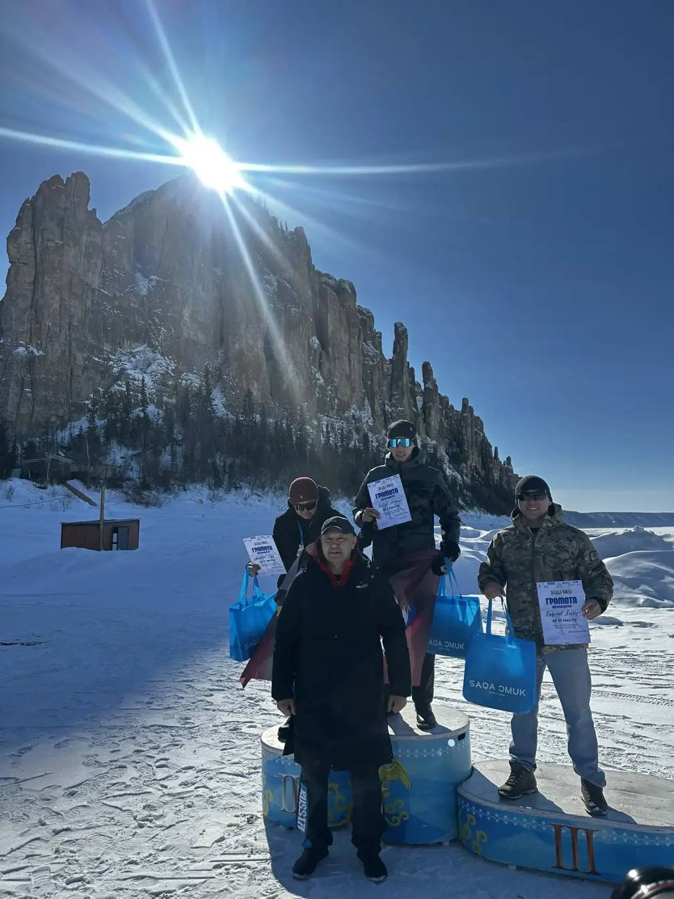 На Ленских столбах впервые прошел вертикальный забег «Лабыдьа RUN»
