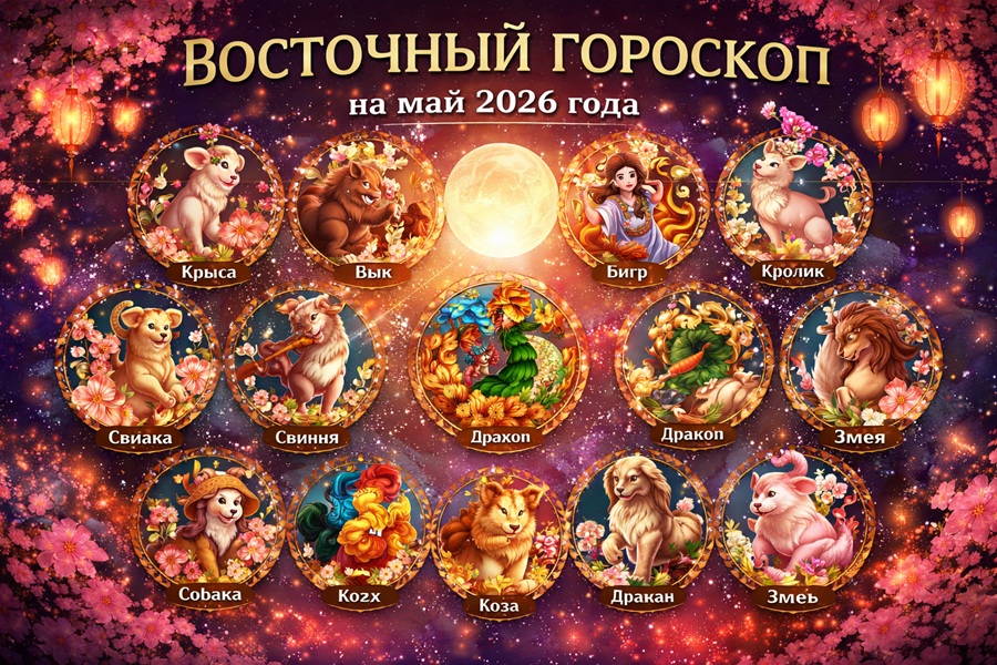 Восточный гороскоп на май 2026 года