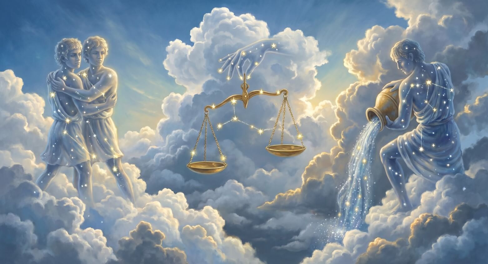 Гороскоп на май 2026 для воздушных знаков зодиака: Близнецов, Весов и Водолея