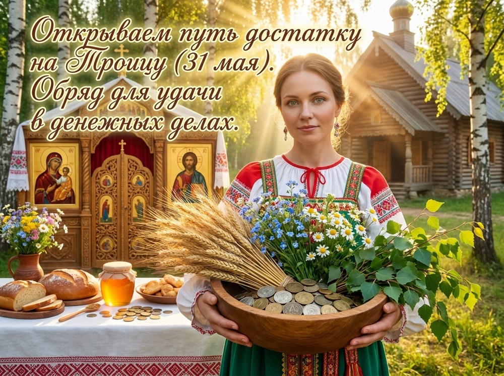 Открываем путь достатку на Троицу (31 мая). Обряд для удачи в денежных делах