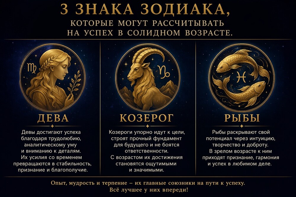 успех в солидном возрасте