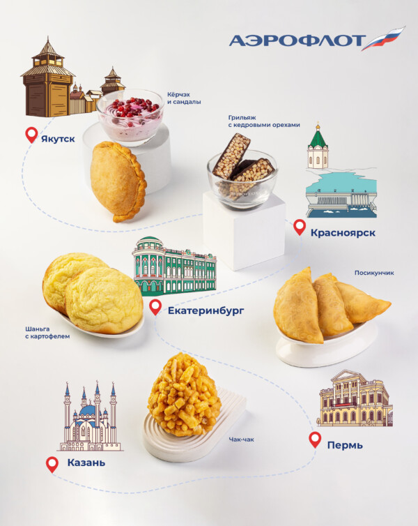 Якутские блюда на рейсах Аэрофлота